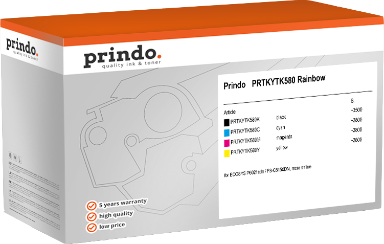 Prindo FS-C5150DN PRTKYTK580 Rainbow