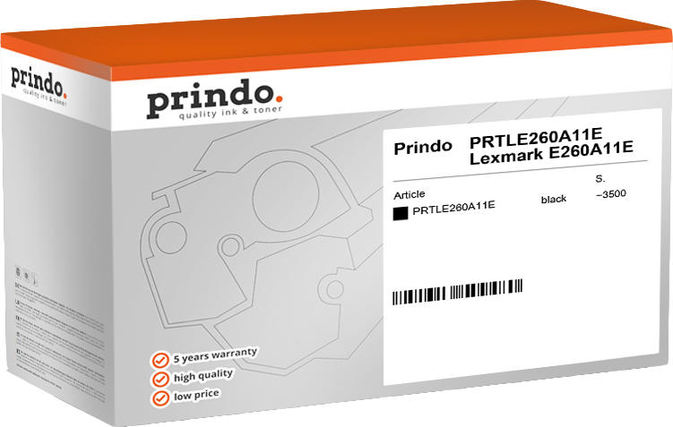 Prindo PRTLE260A11E Schwarz Toner